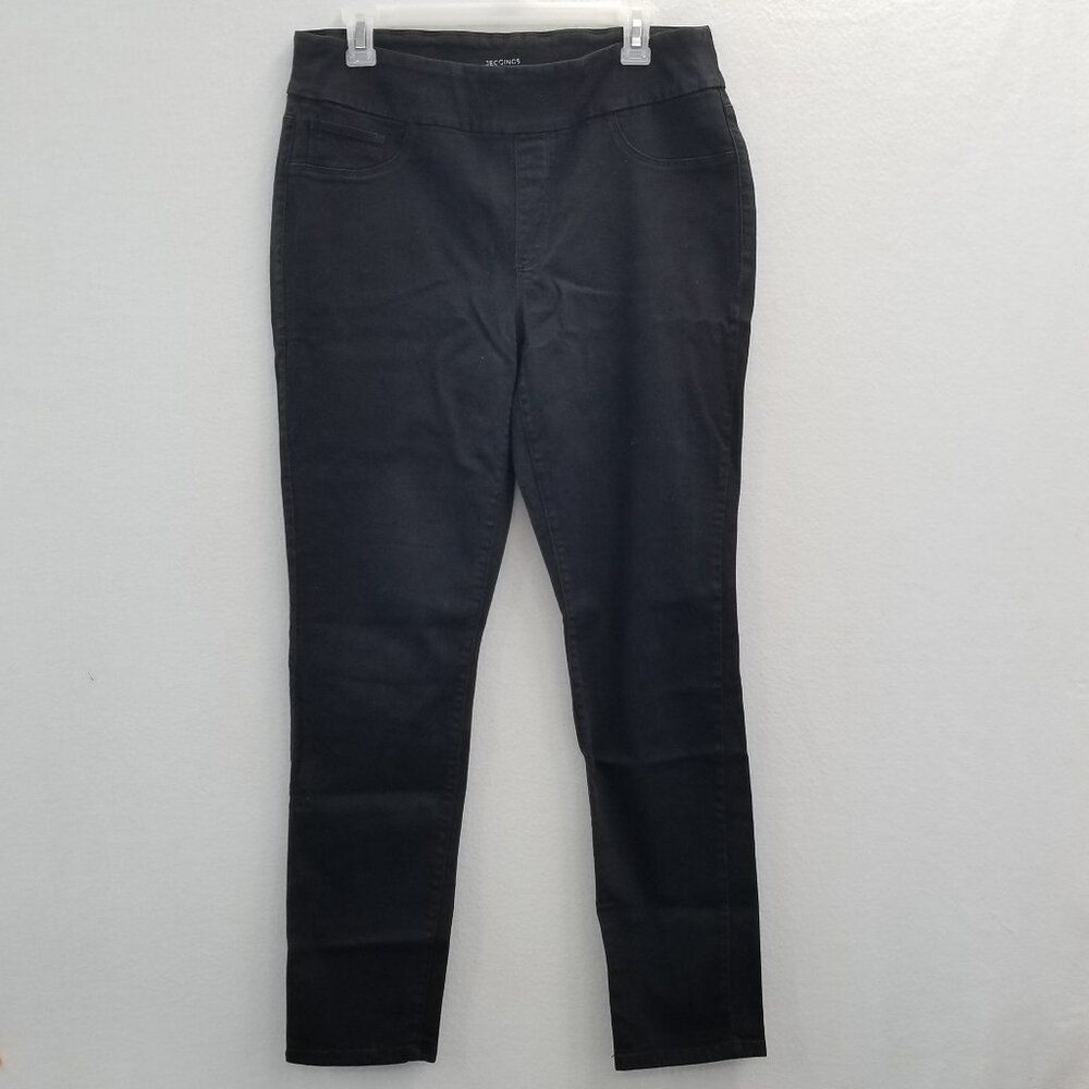 Chico's Jeggings Black Skinny Stretch Pull On Women's 32